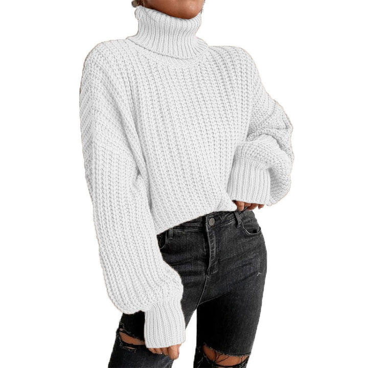 Women’s oversized turtleneck sweater with oversized sleeves and ribbed cuffs Mune Fashion