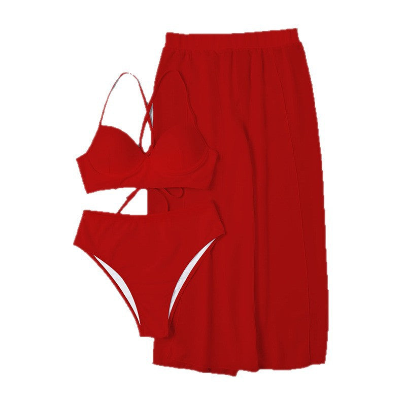Women's Two-Piece Bikini Set with Chic Skirt Mune Fashion