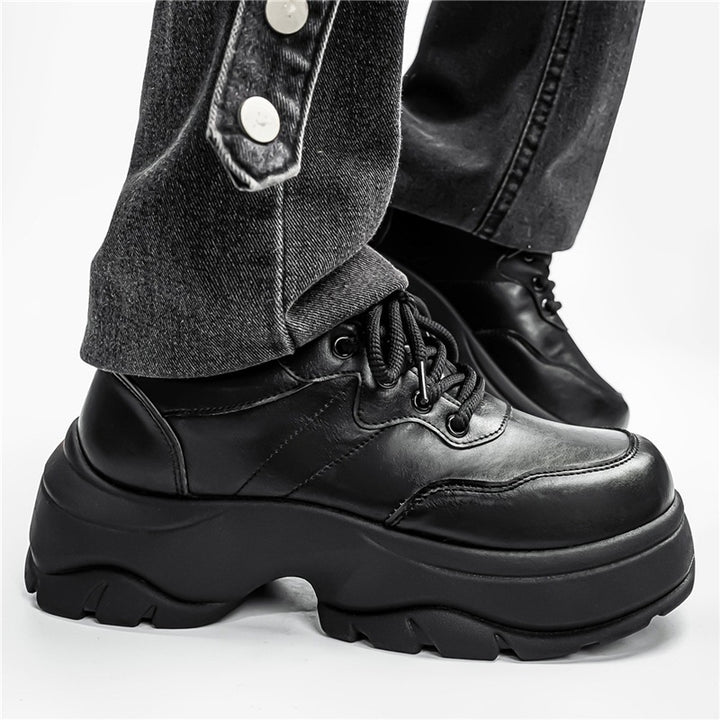 Ladies urban platform chunky sneaker with extra high cushioning, padded ankle collar, and grippy off-road profile sole Mune Fashion