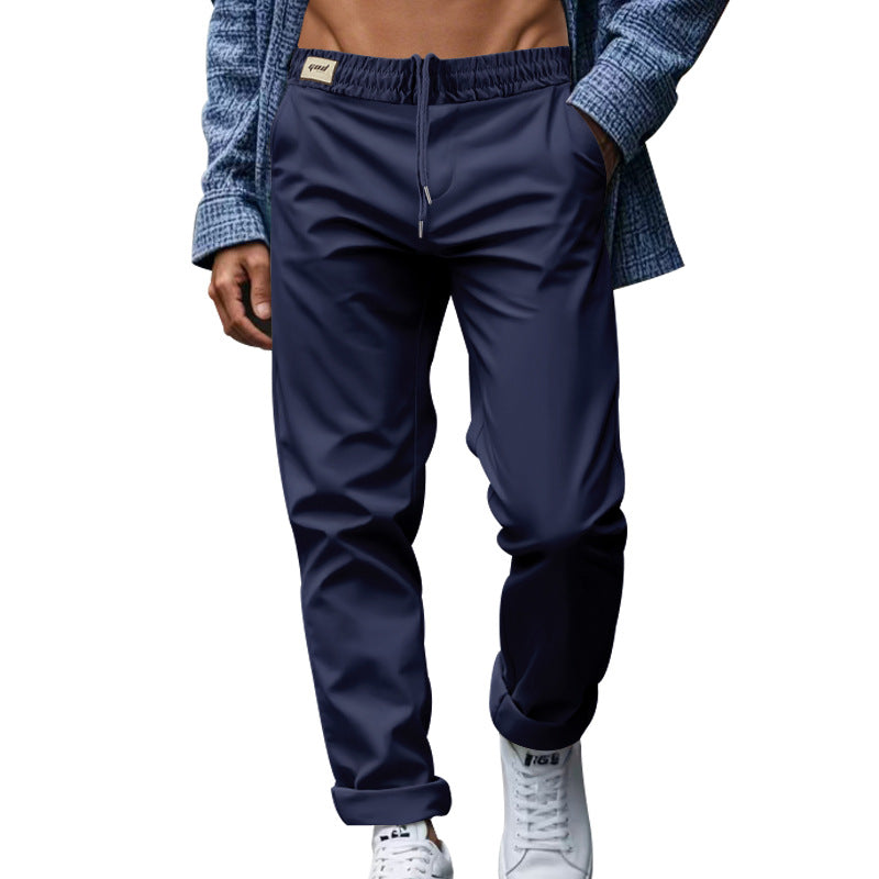 Men's tapered chino pants with turn-up hem and subtle crease Mune Fashion