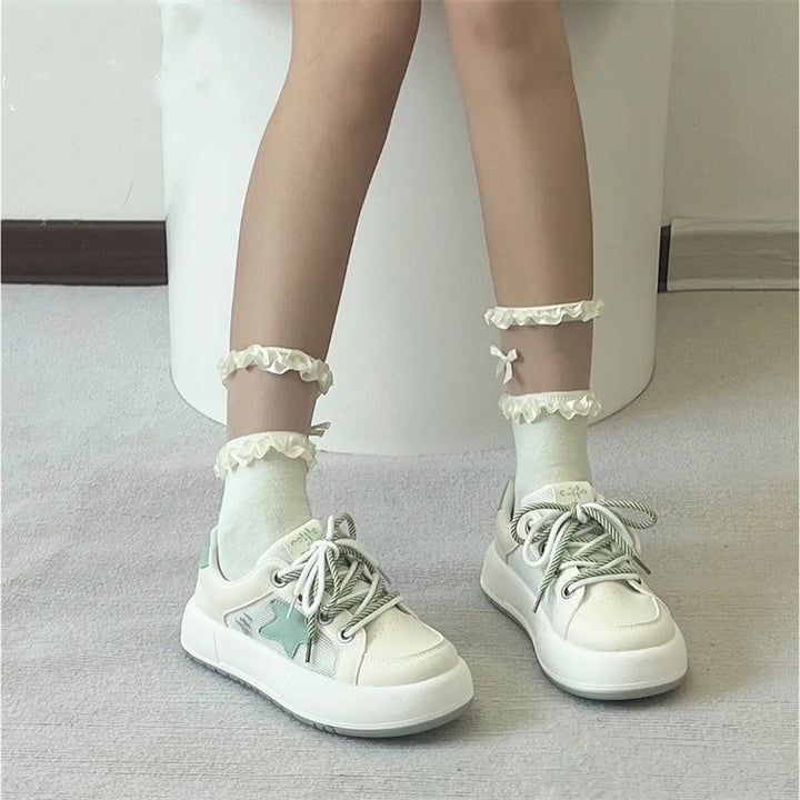 Women Sportive Sneakers with fashionable mesh design and non-slip sole Mune Fashion