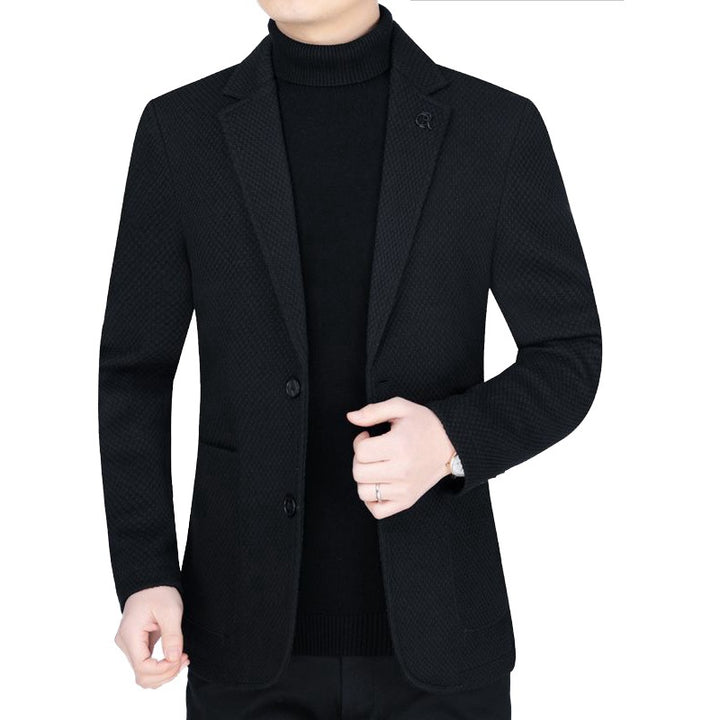Men's Unstructured Slim-Fit Travel Mune Fashionlazer made of structured knit look with patch pockets Mune Fashion