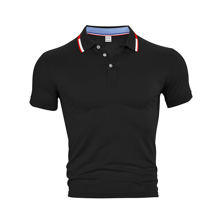 Men's slim fit functional polo with moisture-regulating technology and ribbed collar Mune Fashion