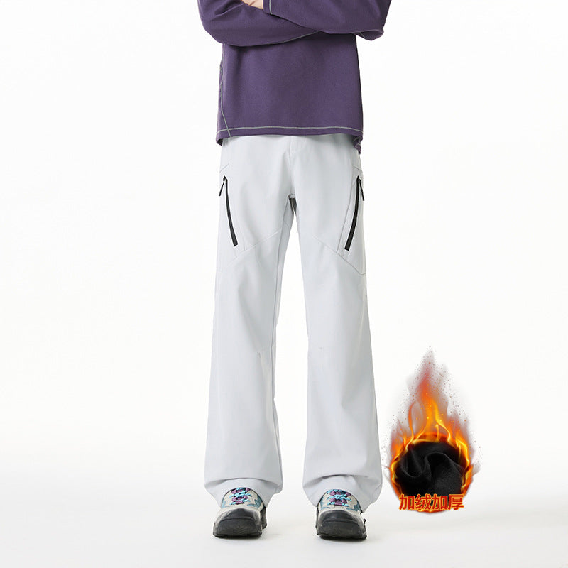 Men's technical cargo pants with zippered thigh pockets, elastic comfort waistband, and adjustable hem Mune Fashion