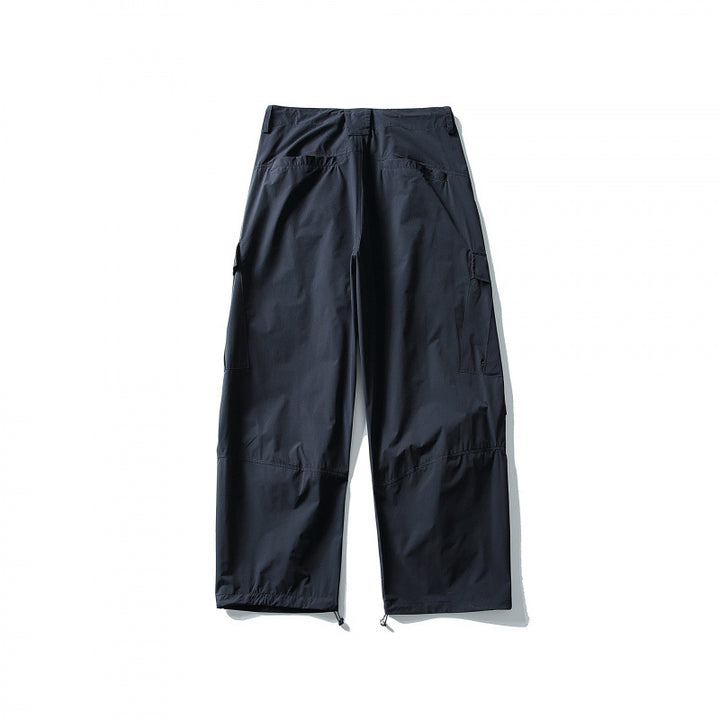 Men's loose technical cargo pants with drawstring waistband and adjustable leg closures Mune Fashion