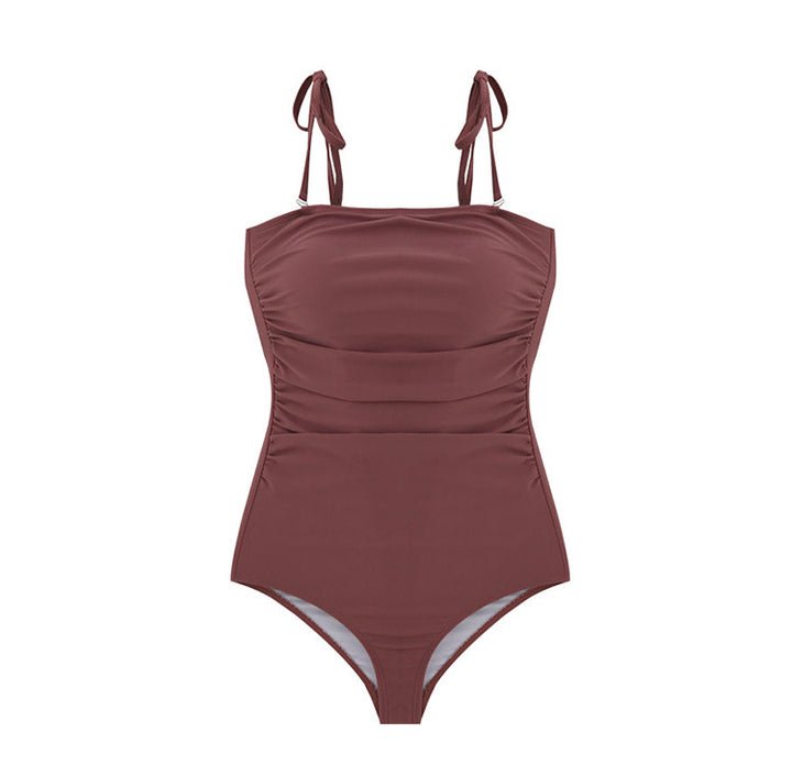 Women's one-piece swimsuit with adjustable straps and elegant gathering Mune Fashion
