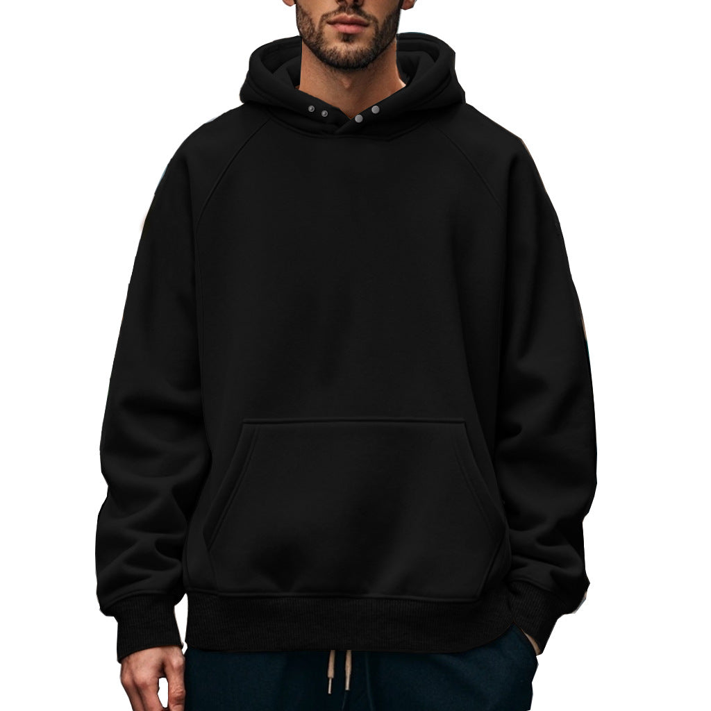Unisex nan softer cotton fleece hoodie with kangaroo pocket and raglan sleeves Mune Fashion