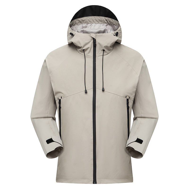 Men's Waterproof High-Visibility Shell Parka with Breathable Membrane, Adjustable Hood and Ventilation Mune Fashion