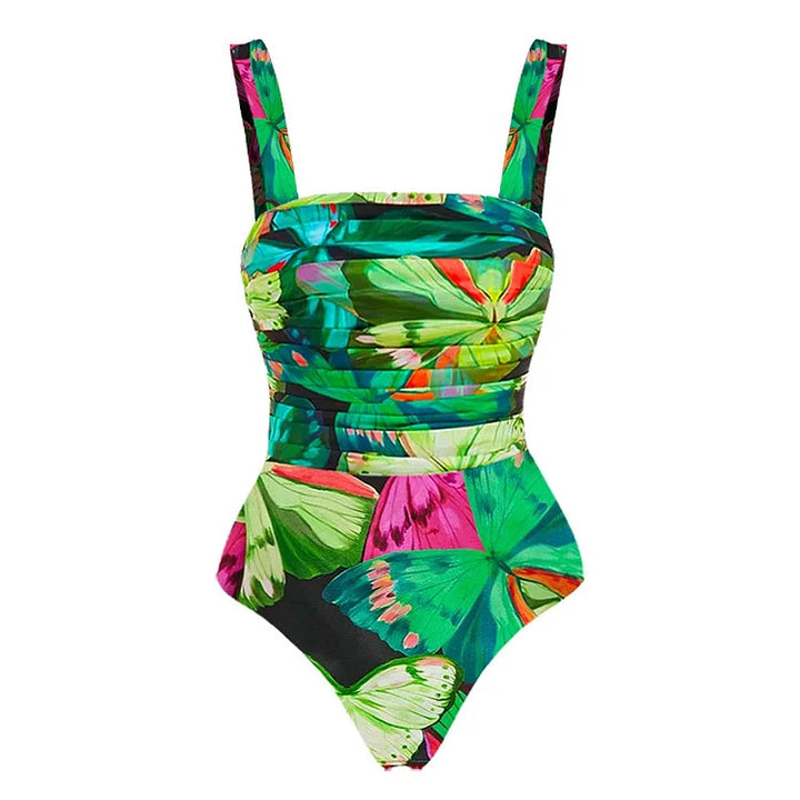 Women’s Floral Print One-Piece Swimsuit Mune Fashion