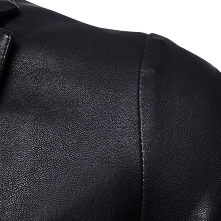 Men's Elegant Faux Leather Blazer Mune Fashion