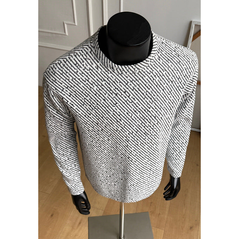 Men's Fashionable Long Sleeve Sweater with Creative Patterns Mune Fashion