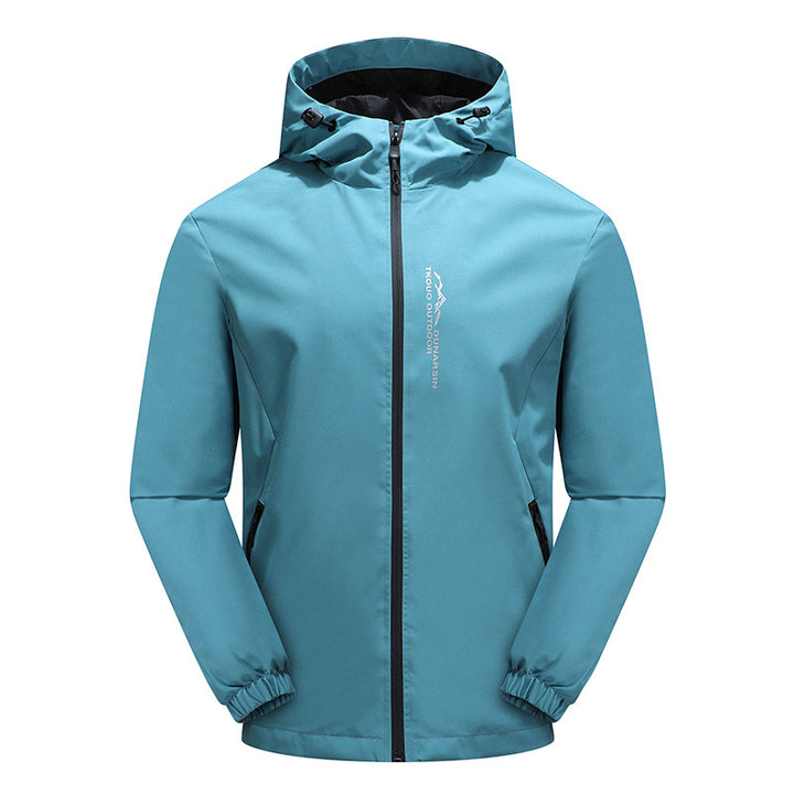 Men's Ultralight Rain Jacket with Hood, Water-Repellent Membrane and Taped Seams Mune Fashion