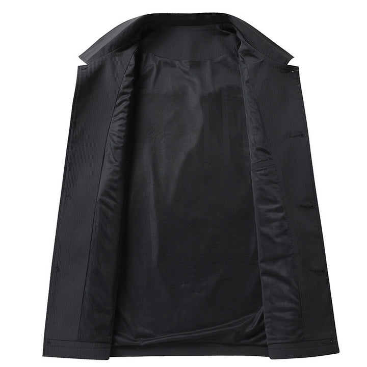 Men's transitional jacket in overshirt style with shirt collar and patch pockets Mune Fashion