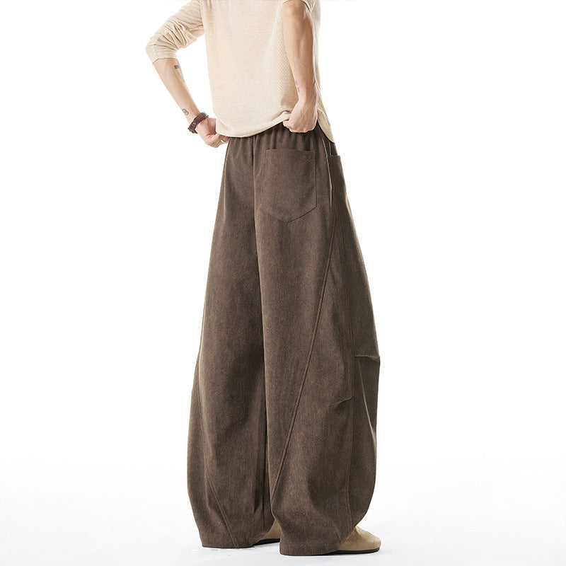 Women Casual and Loose Fabric Pants Mune Fashion