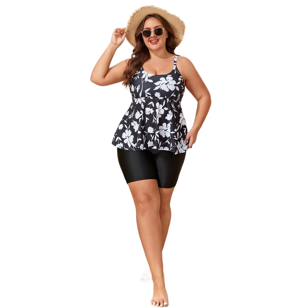 Ladies Peplum Tankini with High Waist Mune Fashion