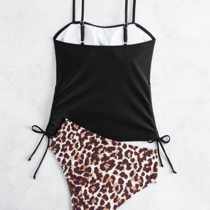 Ladies Tankini Set with fashionable gathering elements Mune Fashion