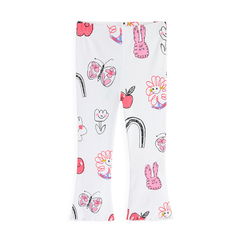 Girls' leggings with colorful, playful pattern Mune Fashion