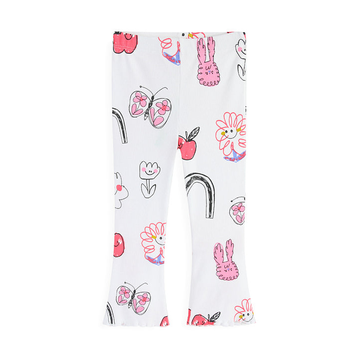Girls' leggings with colorful, playful pattern Mune Fashion