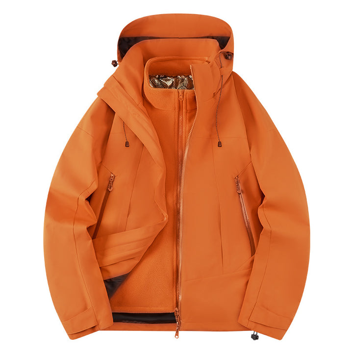 Unisex Softshell Outdoor Jacket with continuous fleece lining, adjustable hood, and water-repellent membrane Mune Fashion