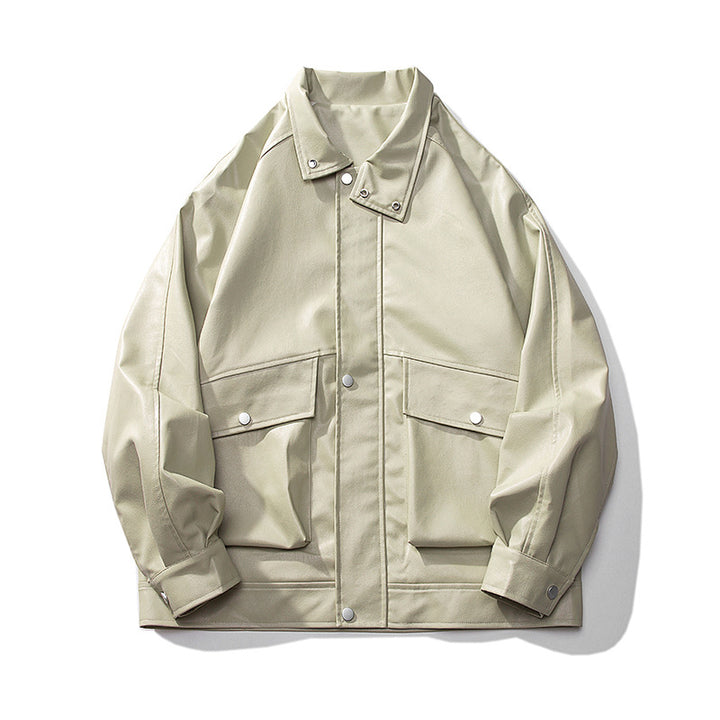 Men's overshirt field jacket in utility style with flap pockets and shirt collar Mune Fashion