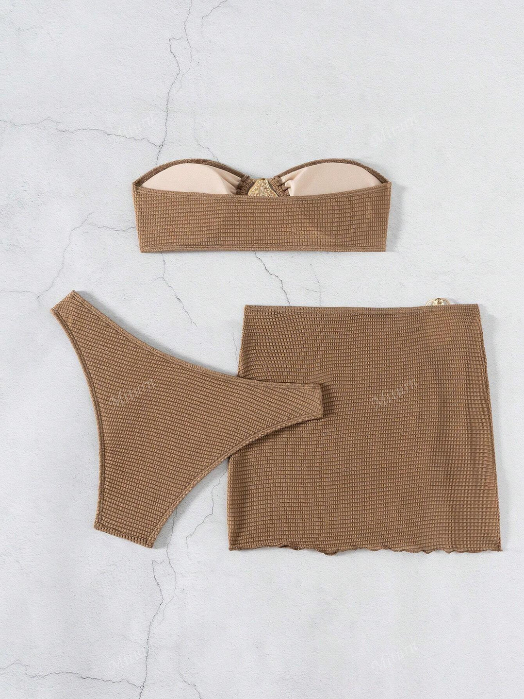 Women's bandeau bikini with sophisticated skirt Mune Fashion