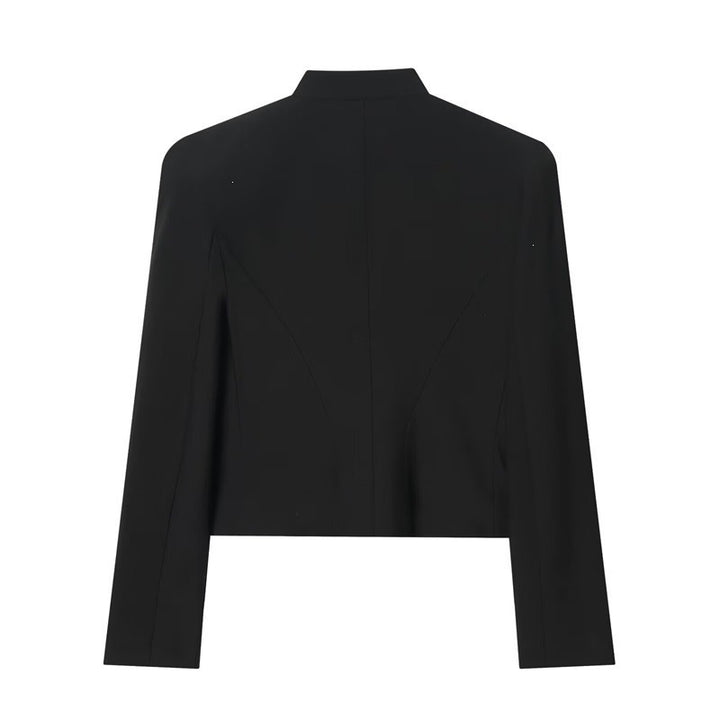 Ladies short blazer in hussar style with braided breastplate and brass buttons Mune Fashion