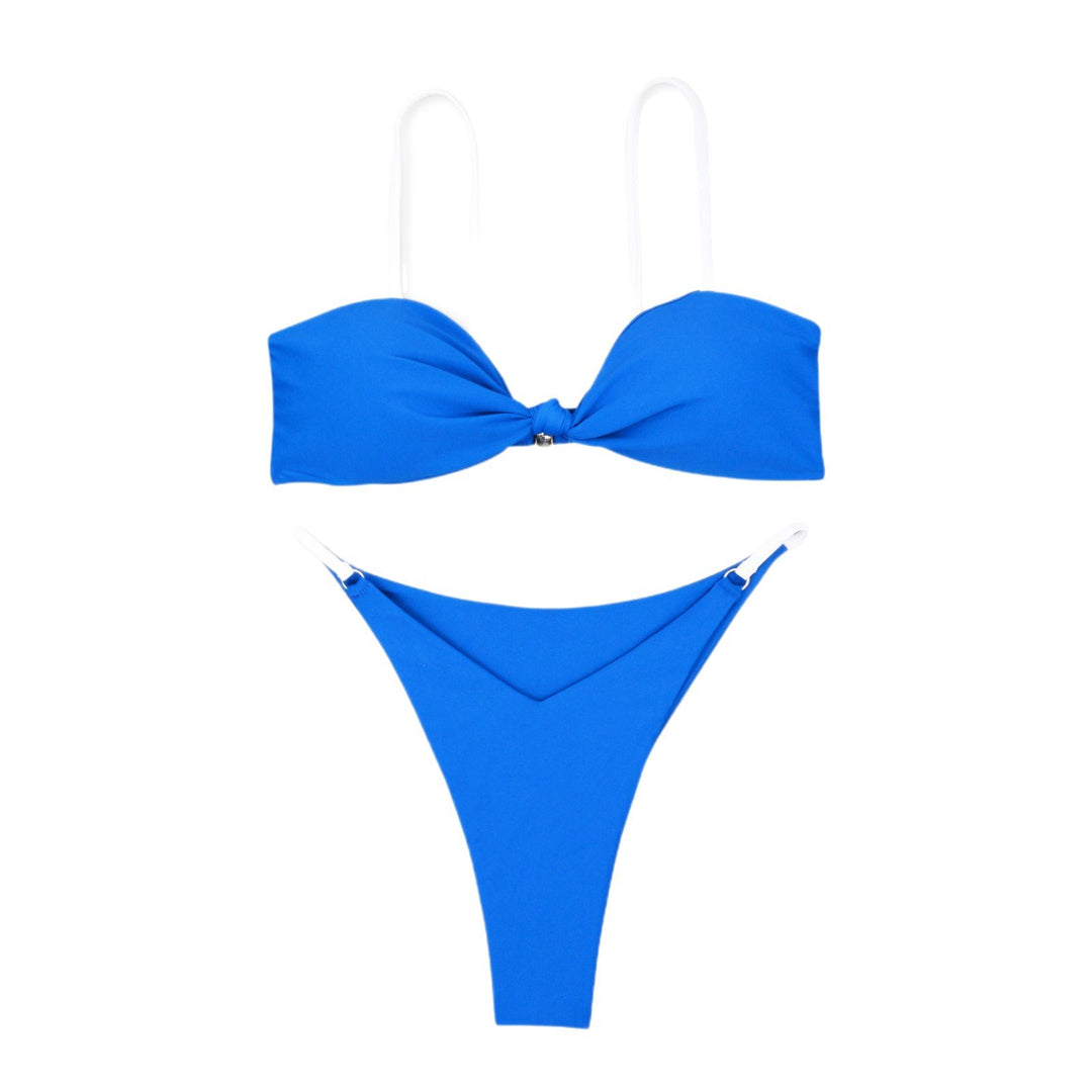 Women's bandeau bikini with trendy knot design and skin-friendly material Mune Fashion