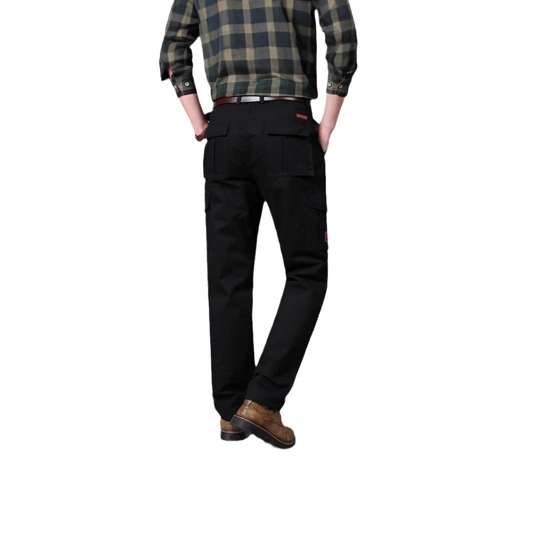 Men's cargo pants with multiple flap pockets and sturdy cotton blend Mune Fashion