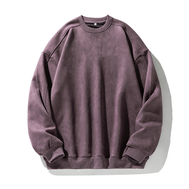 Unisex Purist Oversized Crew Neck Sweatshirt with Drop Shoulder and Brushed Inner Lining Mune Fashion