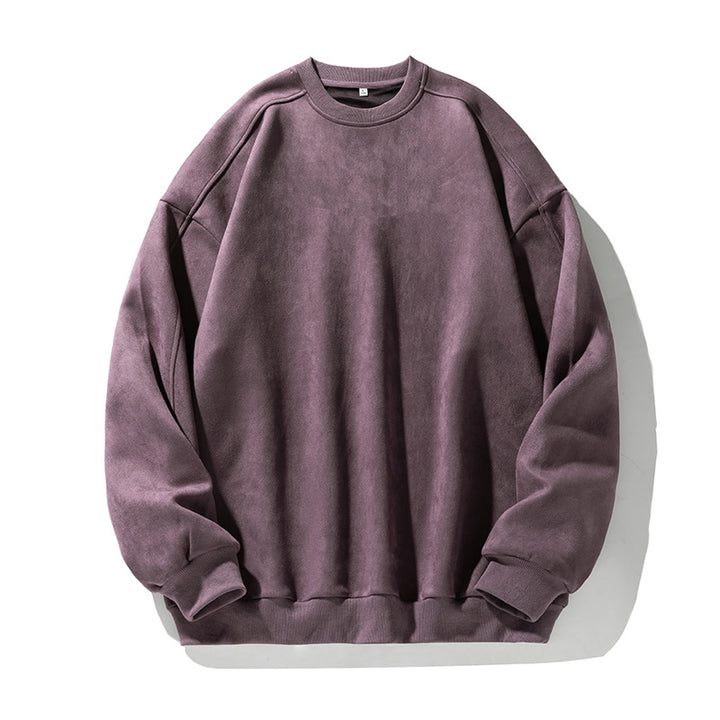 Unisex Purist Oversized Crew Neck Sweatshirt with Drop Shoulder and Brushed Inner Lining Mune Fashion