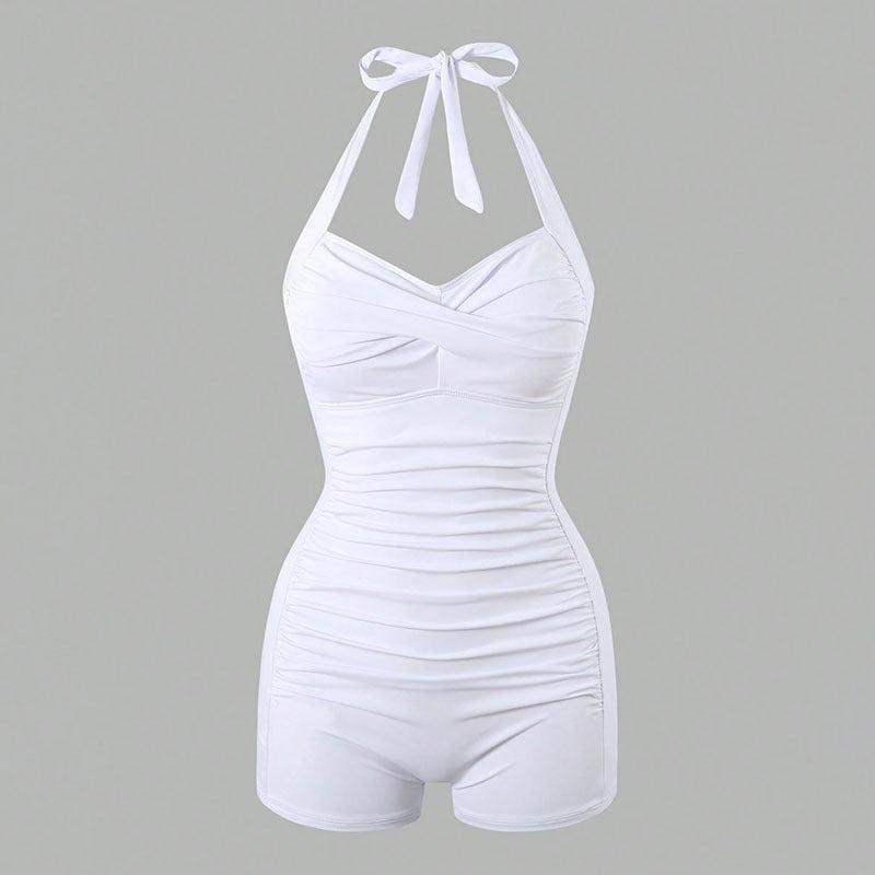 Women's one-piece swimsuit with elegant ruffle design Mune Fashion