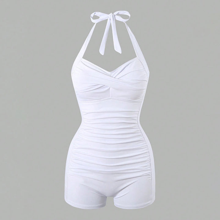 Women's one-piece swimsuit with elegant ruffle design Mune Fashion
