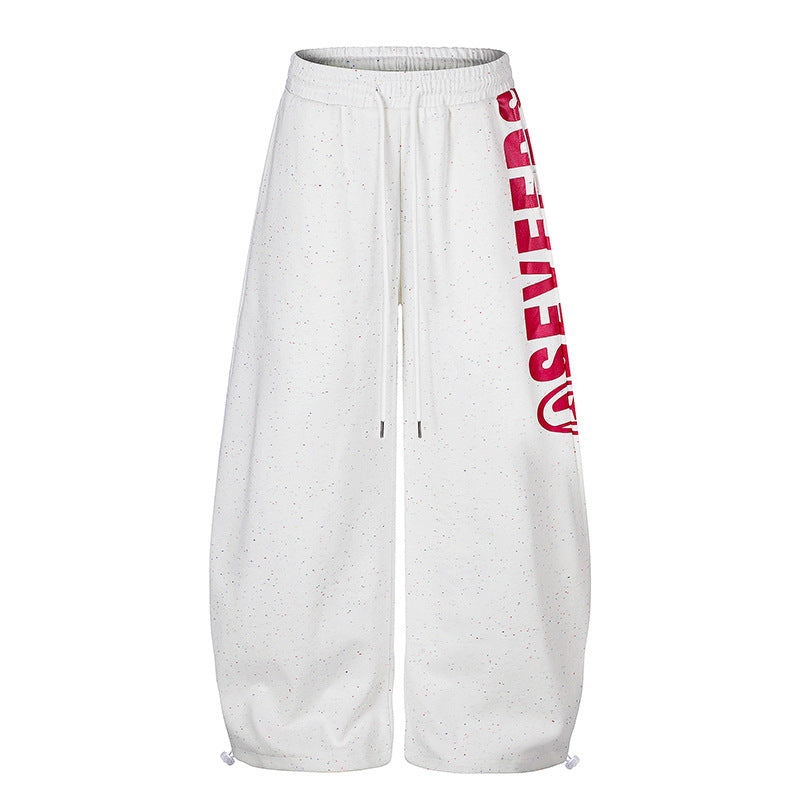 Women's Wide Culotte Sweatpants made of French Terry with high comfort waistband, drawstring, and adjustable hem.