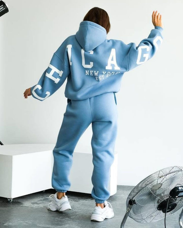 Women's Oversized Hoodie with large block print Mune Fashion