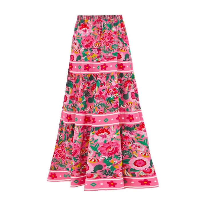 Women Floral Motif Swimsuit with Playful Strap Design Mune Fashion
