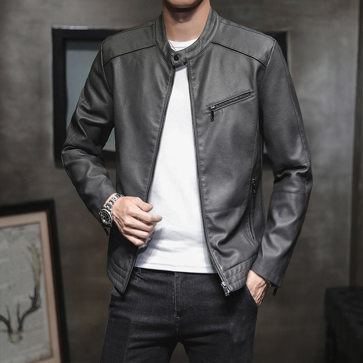 Men's Fashion Faux Leather Jacket Mune Fashion 1788321727