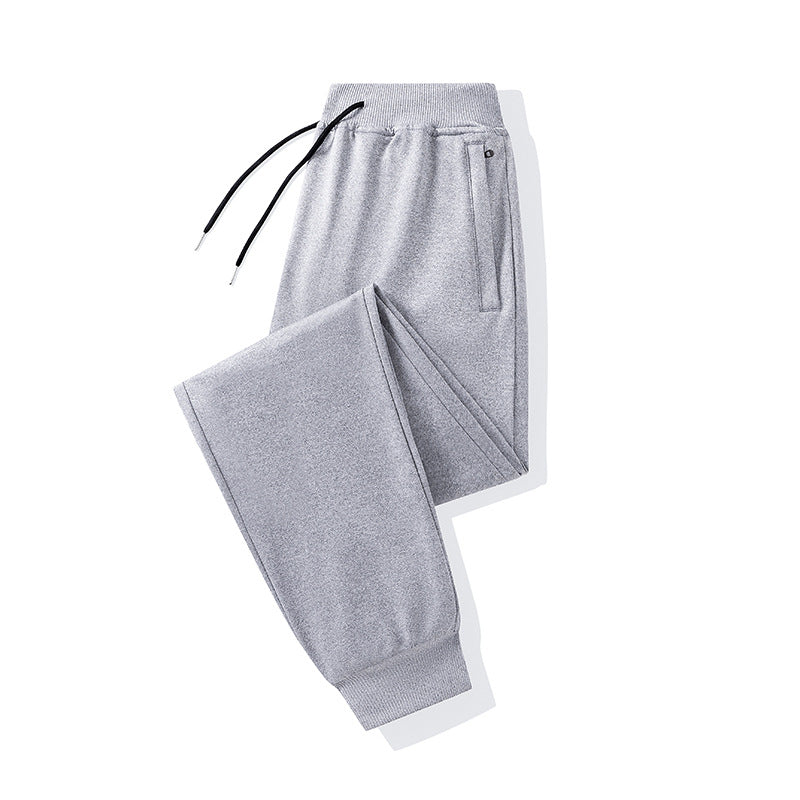 Men's Straight-Fit Jogging Pants with elastic waistband, drawstring and concealed side pockets Mune Fashion