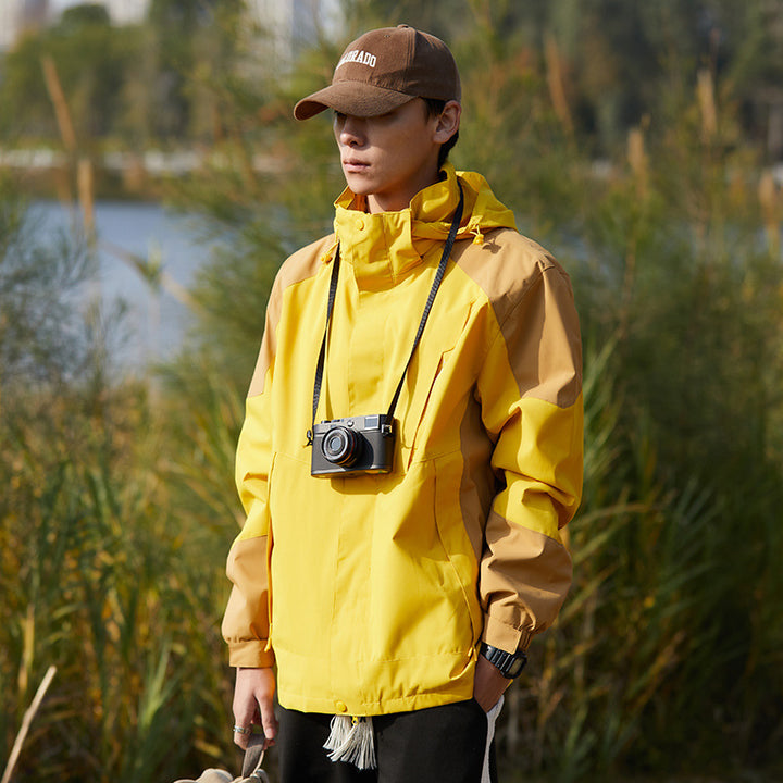 Women's two-layer softshell outdoor jacket with removable fleece inner layer and hood Mune Fashion