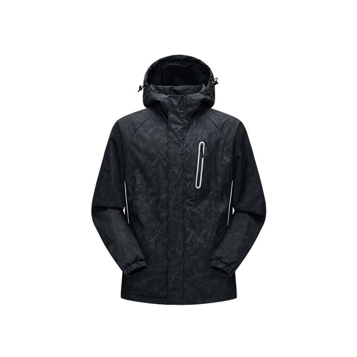 Men's Technical Rain Jacket with Welded Seams and Reflective Details Mune Fashion