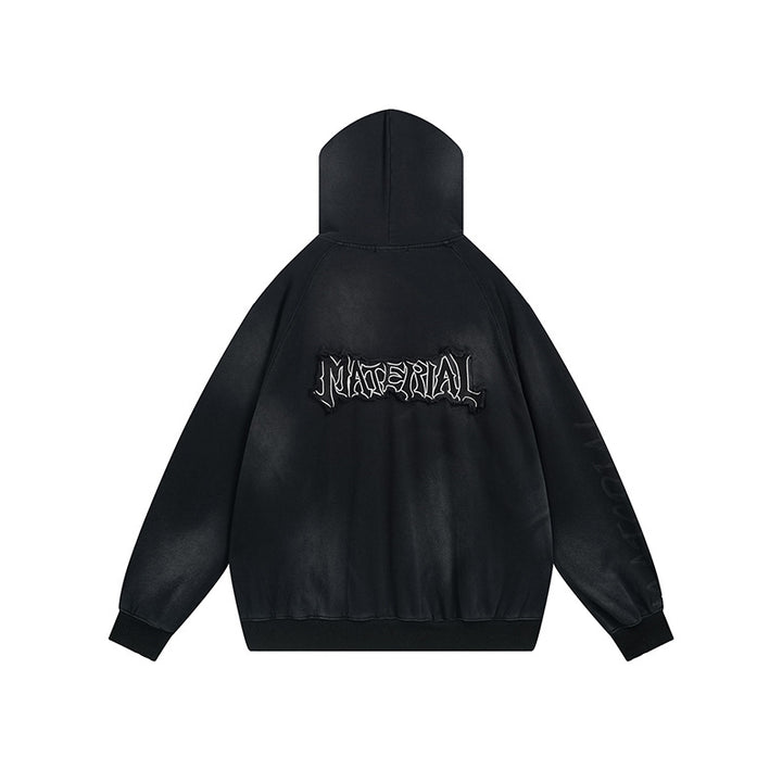 Unisex oversized hoodie with tie-dye wash and statement rear print Mune Fashion