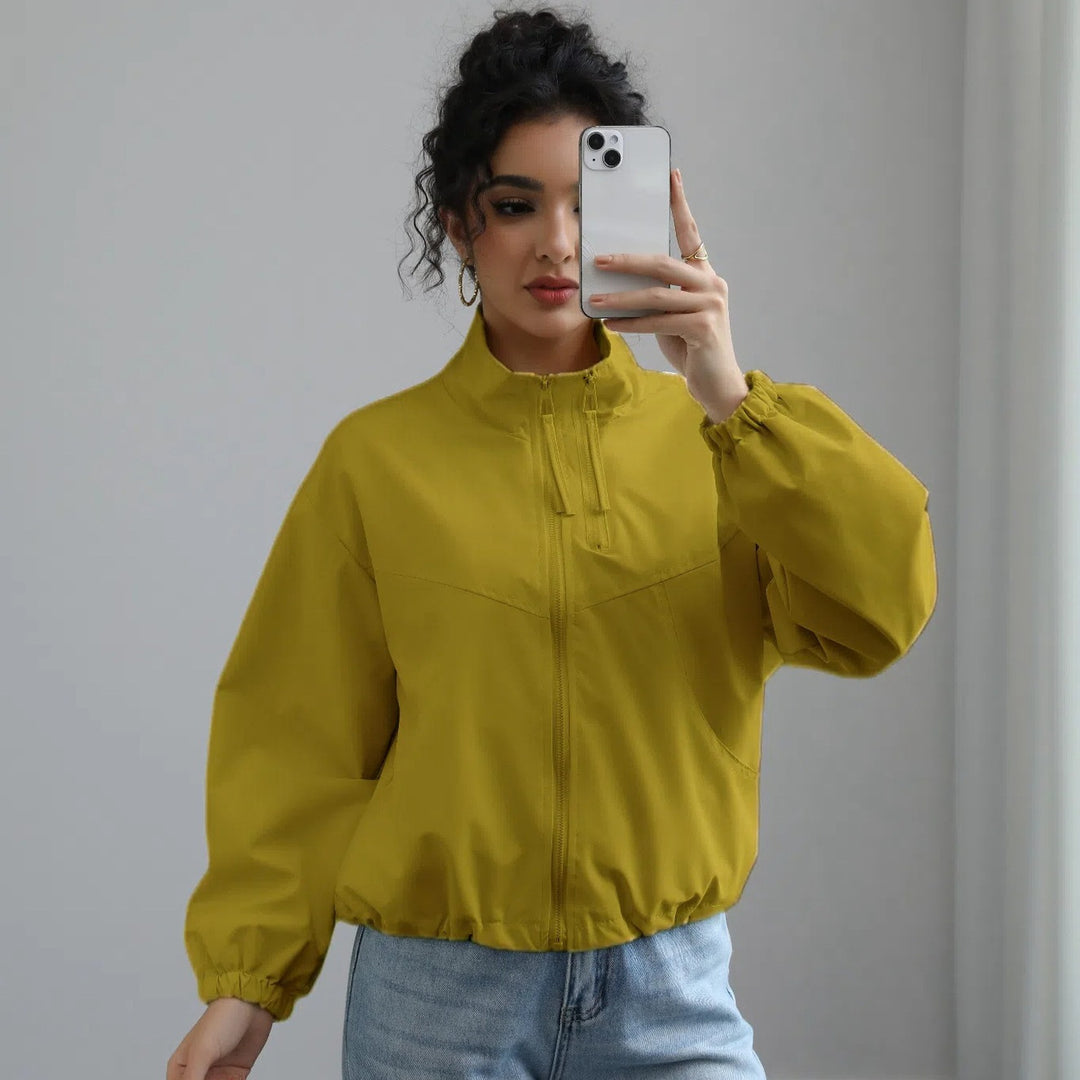 Women's Casual Oversized Blouson Jacket with Balloon Sleeves Mune Fashion