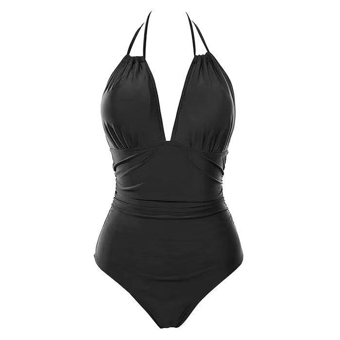 Women's Elegant High-Quality One-Piece Swimsuit with Flattering Ruffle Design Mune Fashion