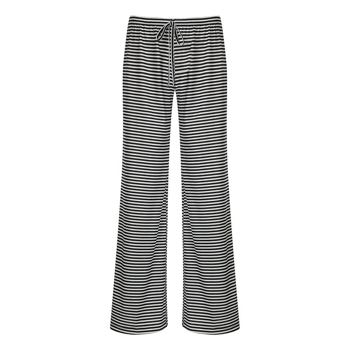 Women's lightweight jersey lounge pants with drawstring and wide leg Mune Fashion