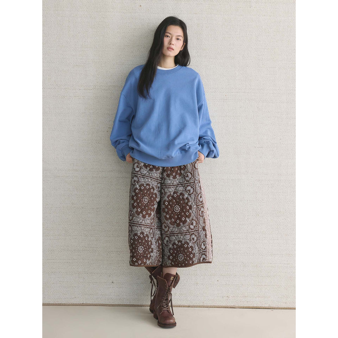 Women's Casual Oversized Sweatshirt with an extra wide cut, dropped shoulder and reinforced round neck Mune Fashion