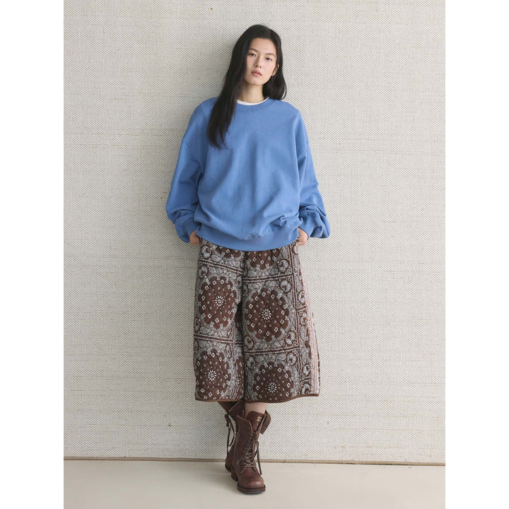 Women's Casual Oversized Sweatshirt with an extra wide cut, dropped shoulder and reinforced round neck Mune Fashion