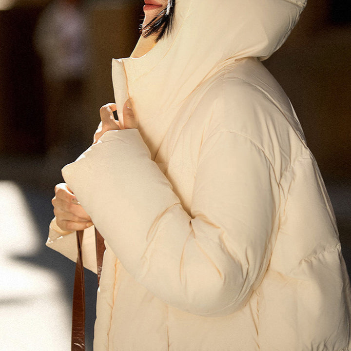 Women Fashionable Long Down Jacket Mune Fashion