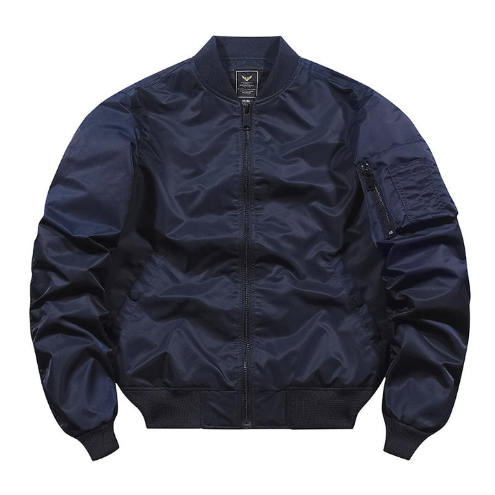 Men's bomber jacket in pilot style with water-repellent nylon shell and sleeve utility pocket Mune Fashion