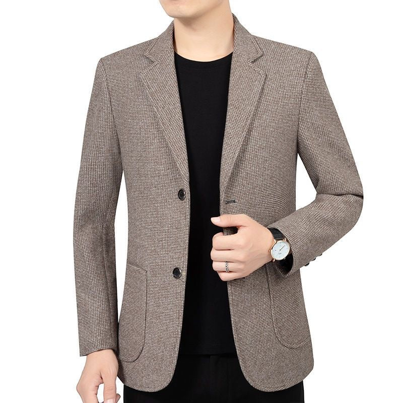 Men's Slim Fit Blazer with fine structure and classic button placket Mune Fashion
