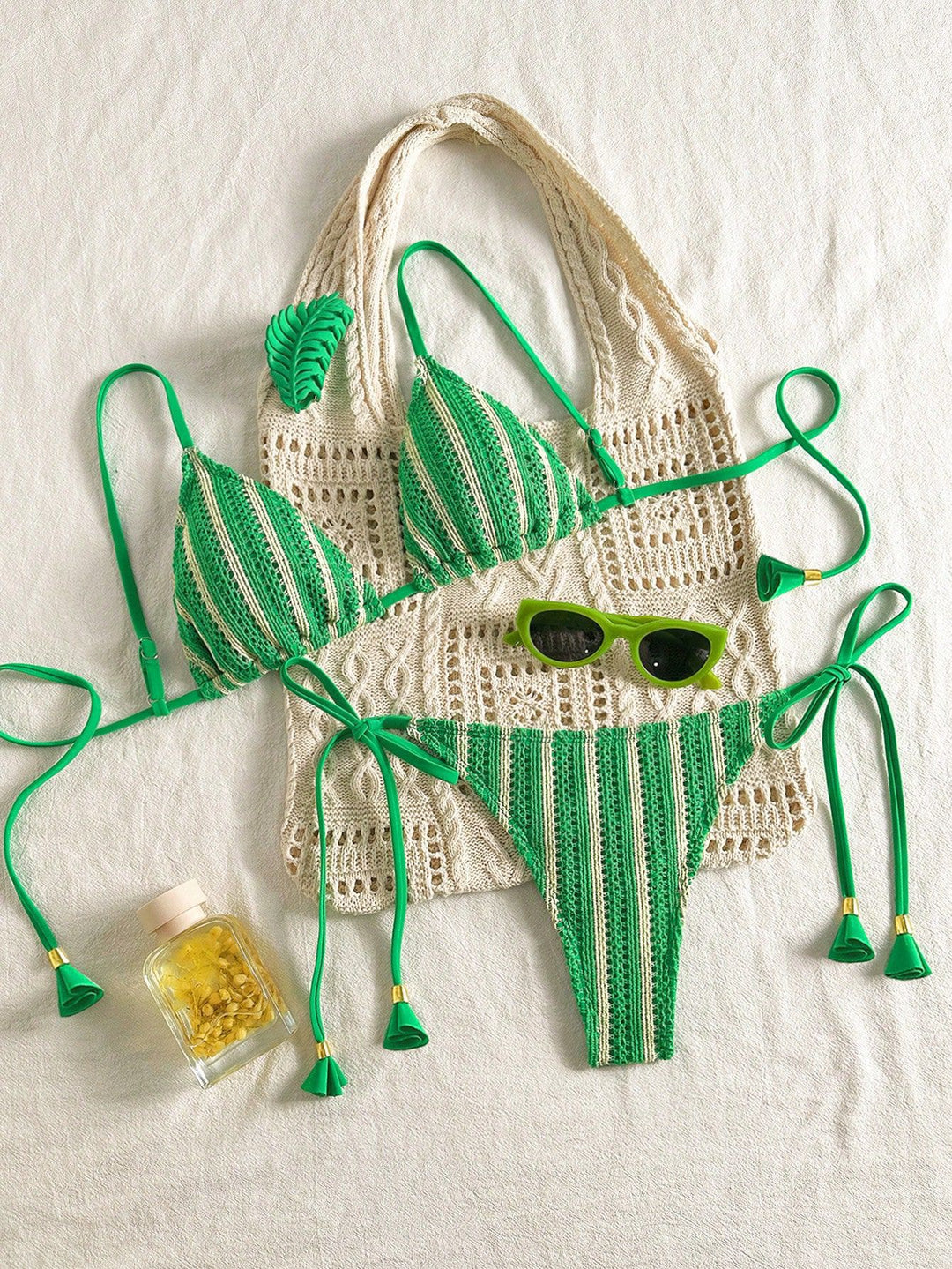 Women Strappy Bikini Set with Adjustable Straps Mune Fashion