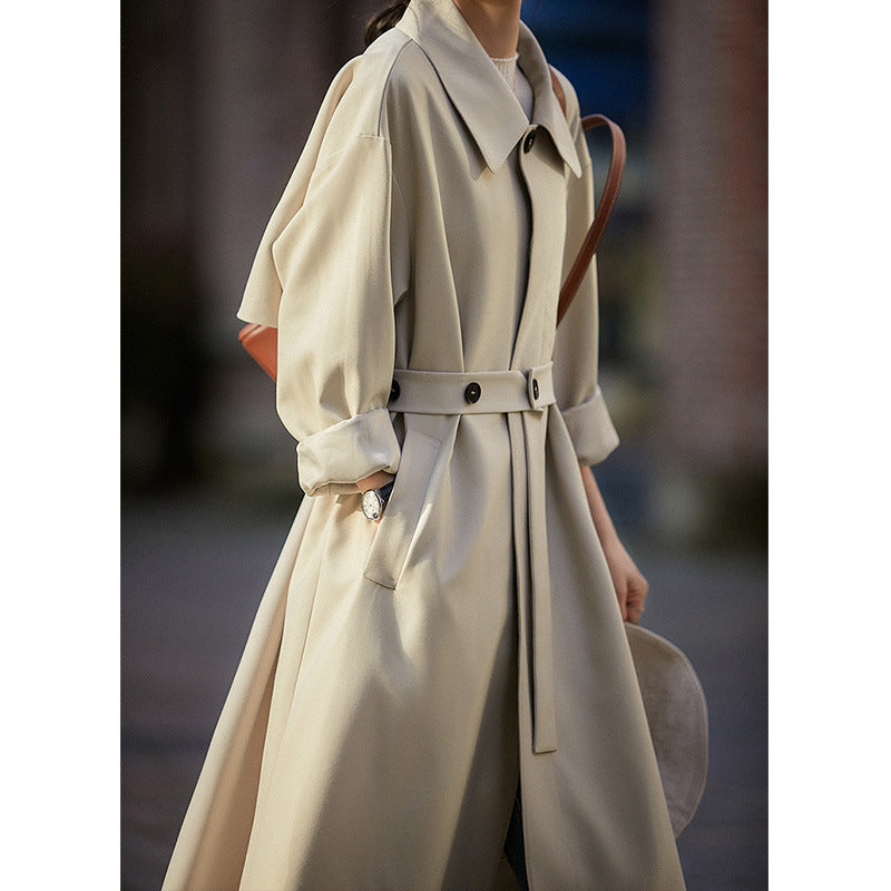 Women's Elegantly Cut Trench Coat Mune Fashion